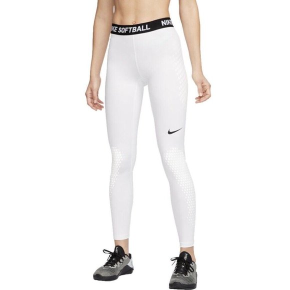 Nike Tight Fit Softball Tight, Women's Size XL - White FLAW - Picture 1 of 14